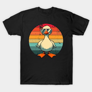 Silly Goose in Sunglasses Pun Meme Pool Funny Goose T-Shirt